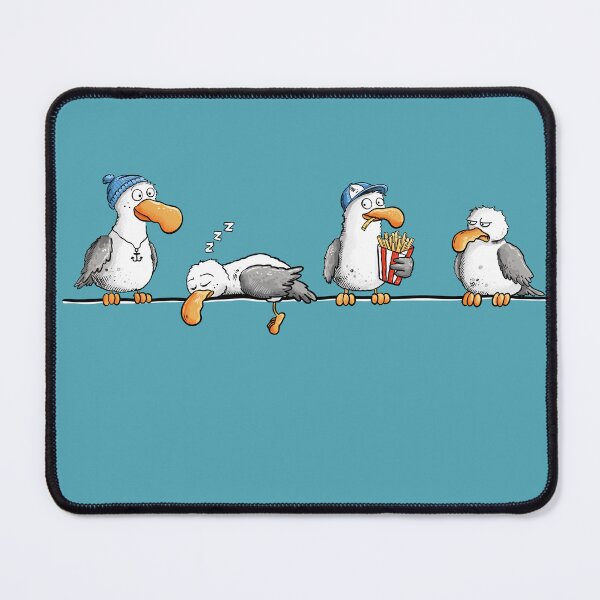 Item preview, Four cheeky seagulls on a wire designed and sold by modartis.