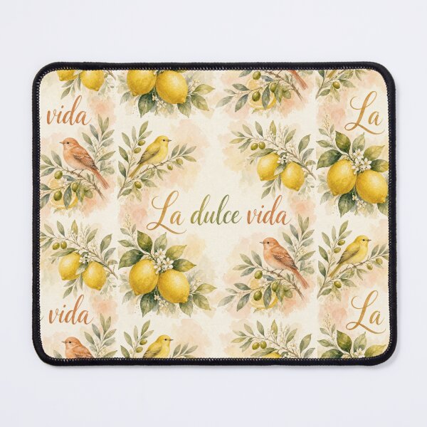 Item preview, La Dulce Vida Watercolor Lemons & Birds Botanical Design designed and sold by HappyOops.