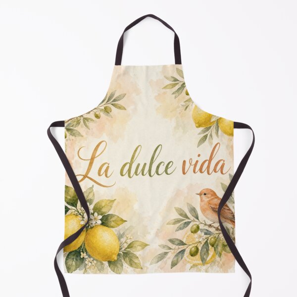 Item preview, La Dulce Vida Watercolor Lemons & Birds Botanical Design designed and sold by HappyOops.