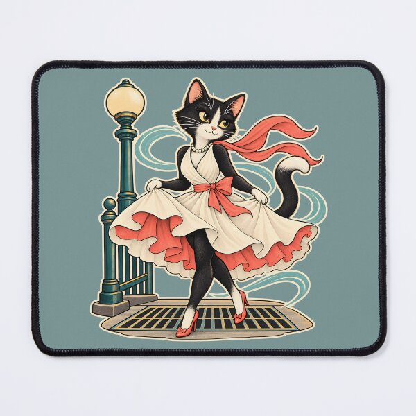 Item preview, Vintage Glamour Tuxedo Cat designed and sold by radiogalaxy.