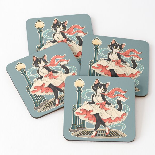 Item preview, Vintage Glamour Tuxedo Cat designed and sold by radiogalaxy.