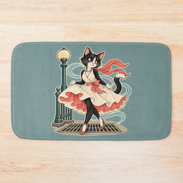 Item preview, Vintage Glamour Tuxedo Cat designed and sold by radiogalaxy.