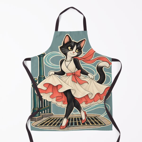 Item preview, Vintage Glamour Tuxedo Cat designed and sold by radiogalaxy.