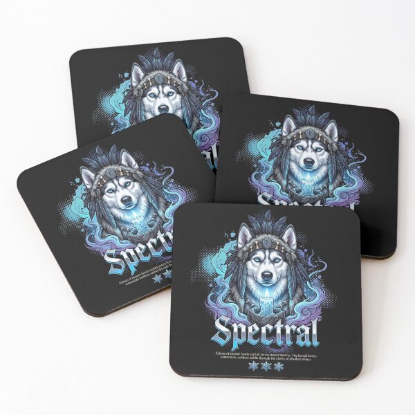 Item preview, Siberian Husky Spectral Shaman Arctic Dog Wizard Gothic designed and sold by Ada’s Mystic Atelier .