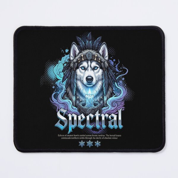 Item preview, Siberian Husky Spectral Shaman Arctic Dog Wizard Gothic designed and sold by Ada’s Mystic Atelier .