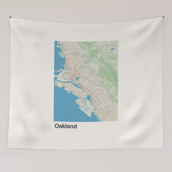 Item preview, Mapa minimalista de Oakland designed and sold by MapsNerd.