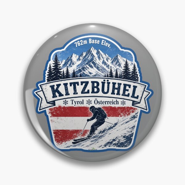 Item preview, Kitzbuhel Austria Tyrol Ski Sticker TShirt 05 designed and sold by OuterShellUK.