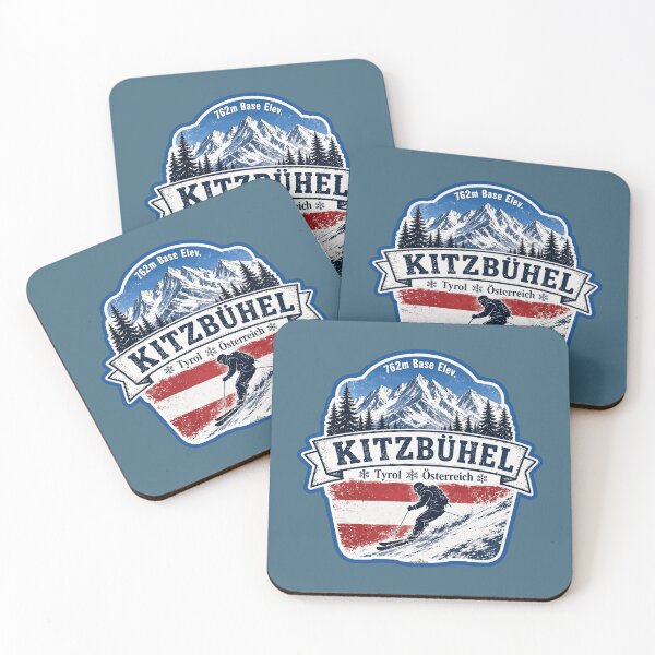 Item preview, Kitzbuhel Austria Tyrol Ski Sticker TShirt 05 designed and sold by OuterShellUK.