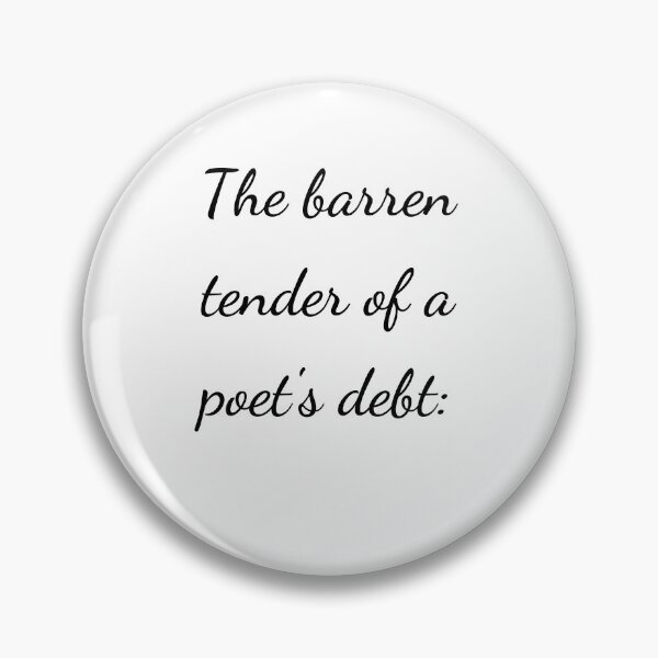Item preview, “The barren tender of a poet’s debt:” - handwriting black designed and sold by ariksworld.