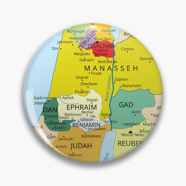 Item preview, Map of 12 Tribes of israel fr. 1200-1050 Book of Joshua Photographic  designed and sold by tvdlovership.