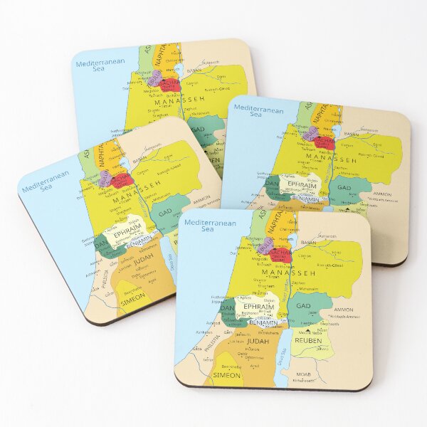 Item preview, Map of 12 Tribes of israel fr. 1200-1050 Book of Joshua Photographic  designed and sold by tvdlovership.