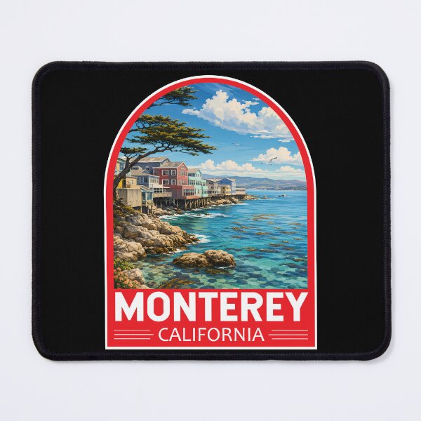 Item preview, Monterey California Travel Art Emblem designed and sold by KrisSidDesigns.