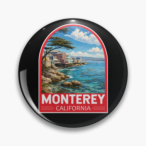 Item preview, Monterey California Travel Art Emblem designed and sold by KrisSidDesigns.