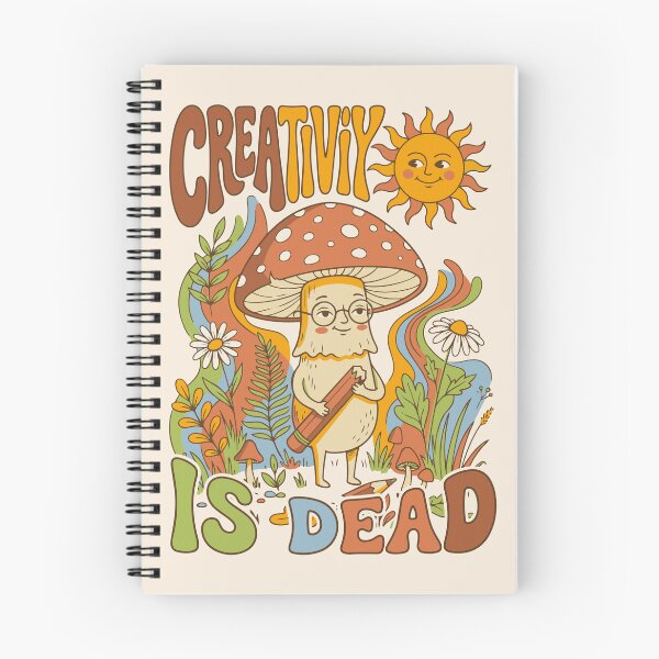 Item preview, Groovy retro-style demotivated mushroom - Light color edition designed and sold by Shyla Marsare.