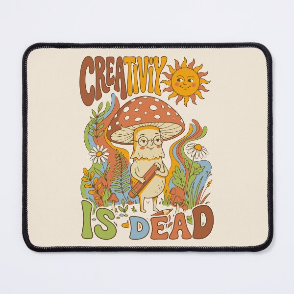 Item preview, Groovy retro-style demotivated mushroom - Light color edition designed and sold by Shyla Marsare.