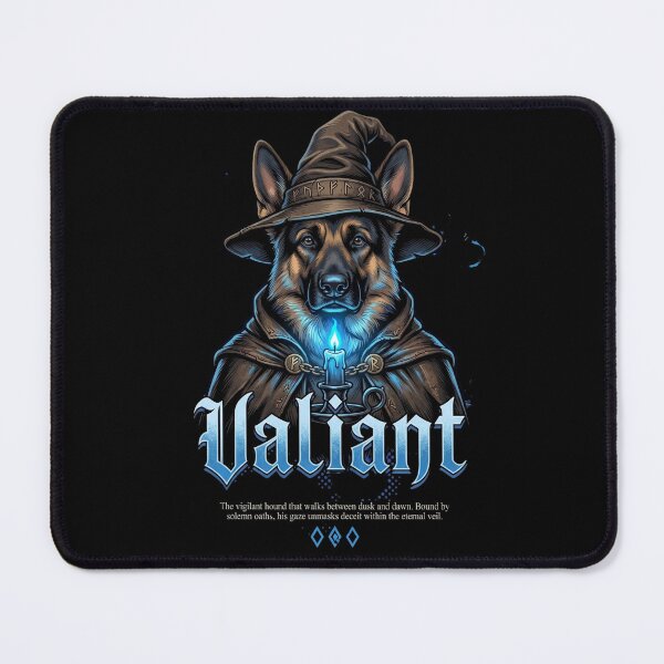 Item preview, German Shepherd Valiant Guardian Dog Wizard Gothic Art designed and sold by Ada’s Mystic Atelier .