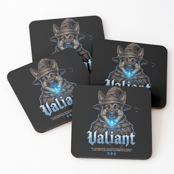 Item preview, German Shepherd Valiant Guardian Dog Wizard Gothic Art designed and sold by Ada’s Mystic Atelier .