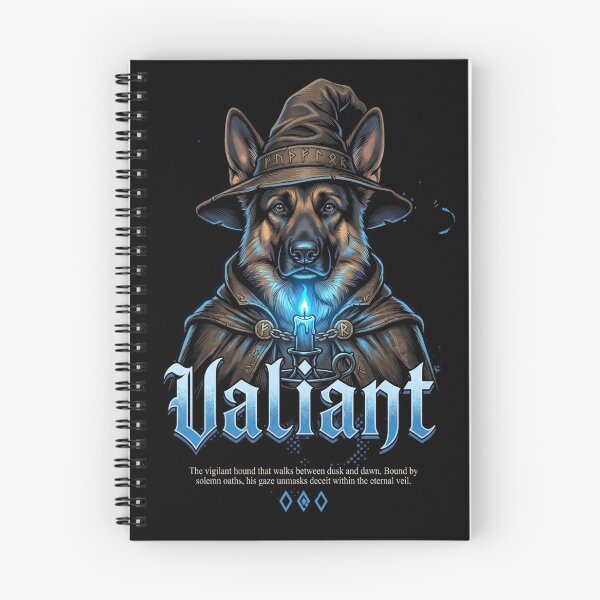 Item preview, German Shepherd Valiant Guardian Dog Wizard Gothic Art designed and sold by Ada’s Mystic Atelier .