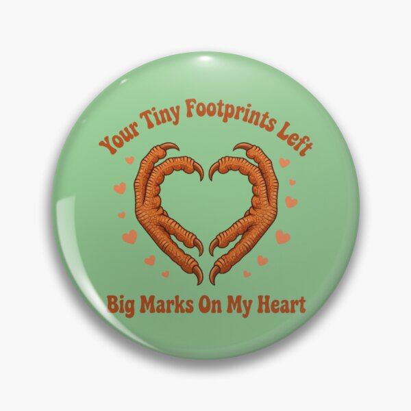 Item preview, Your Tiny Footprints Left Big Marks On My Heart Parrot designed and sold by PunchDrop.