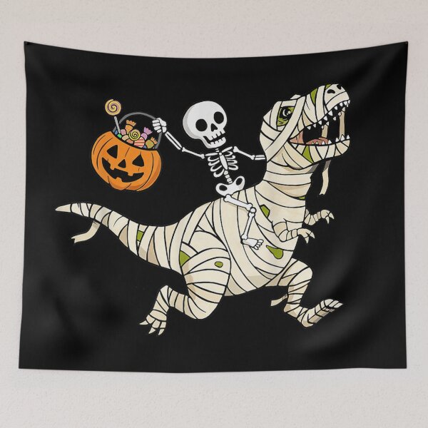 Item preview, Boys Halloween Skeleton Riding Dinosaur Mummy Trex Kids designed and sold by PhocoNibict.