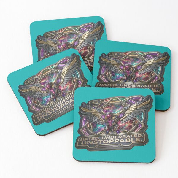 Item preview, Hated Underrated Unstoppable Cybernetic Eagle Crest Sticker designed and sold by Scro-Ciob-Shop.