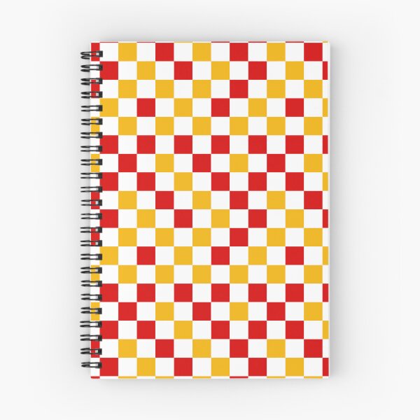 Item preview, Red And Yellow Checkered Design White  designed and sold by PatternTitan.