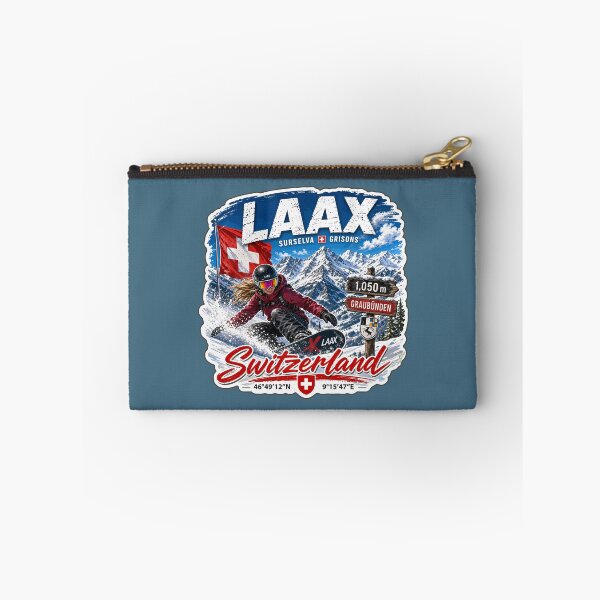 Item preview, Laax Ski Switzerland Snowboarding Skiing Alps Sticker TShirt 05 designed and sold by OuterShellUK.