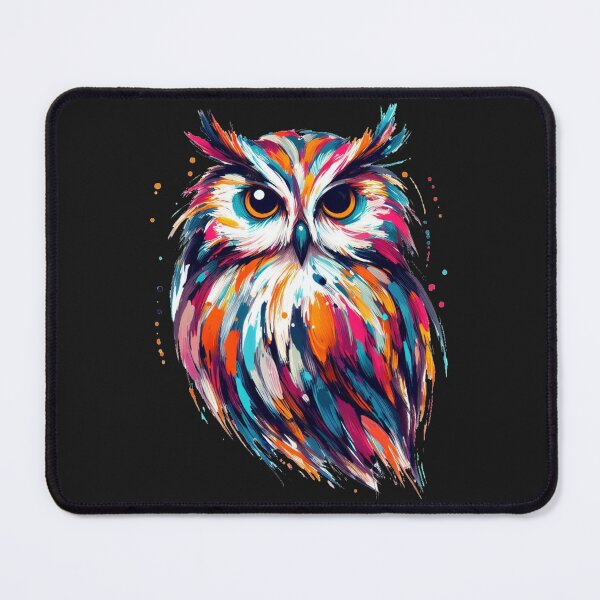 Item preview, Abstract Owl Art, Colorful Paint Splash designed and sold by gkhanco.