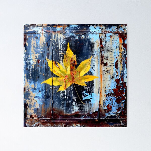Item preview, Maple leaf rusty surface designed and sold by G-M-Designs.