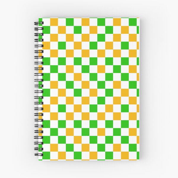 Item preview, Green and Yellow Checkered Design White  designed and sold by PatternTitan.