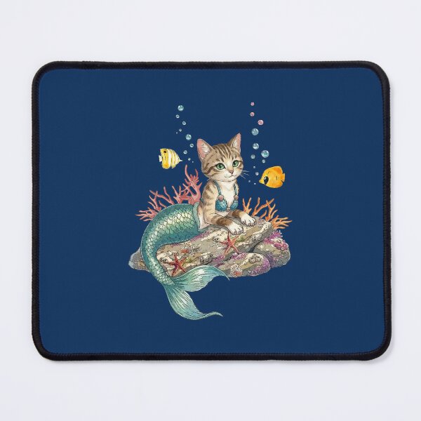 Item preview, Cat Mermaid, Mer-Cats, Ocean Art, Marine Cat, Fantasy Art, Funny designed and sold by classic car craze.