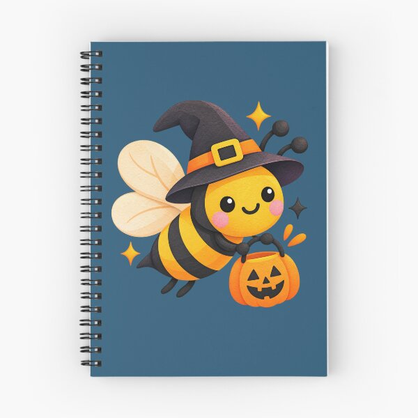Item preview, Cute Halloween Bee Witch Kawaii Pumpkin Funny Spooky Gift designed and sold by StickyDelights.