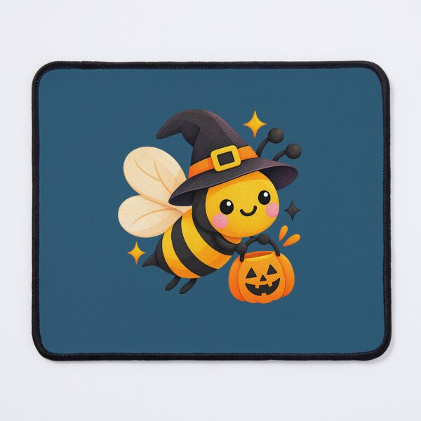 Item preview, Cute Halloween Bee Witch Kawaii Pumpkin Funny Spooky Gift designed and sold by StickyDelights.
