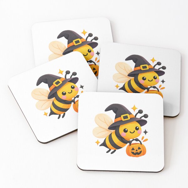 Item preview, Cute Halloween Bee Witch Kawaii Pumpkin Funny Spooky Gift designed and sold by StickyDelights.