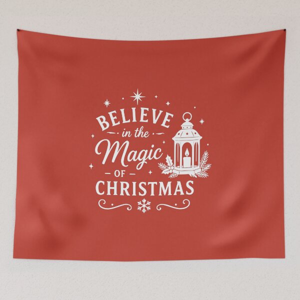 Item preview, Believe In The Magic Of Christmas – Festive Lantern Art designed and sold by Tklezardesigns.