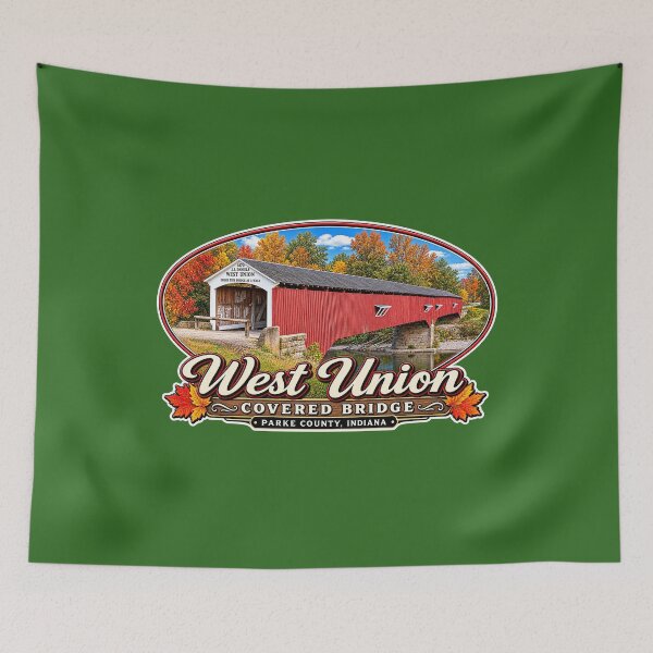 Item preview, West Union Covered Bridge - Americana Series designed and sold by gotucoveredart.
