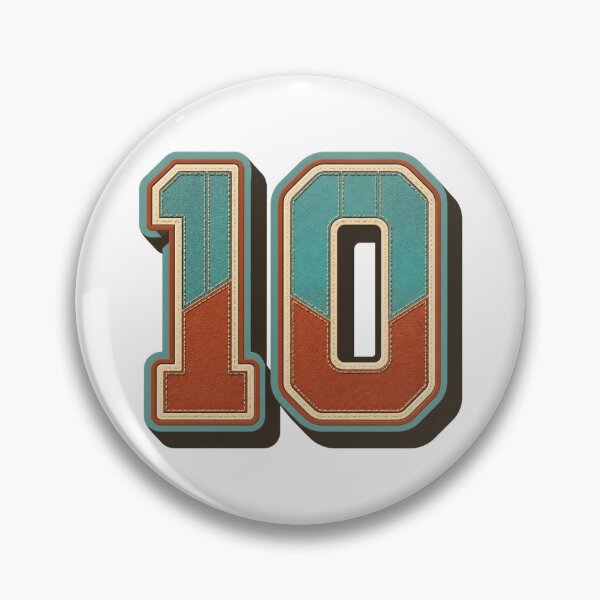 Item preview, Vintage Number 10 Football Graphic – Desert Turquoise Style designed and sold by Tarun Thakur.