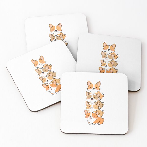 Item preview, Kawaii Corgi Stack – Cute Colorful Corgi Puppy Collection designed and sold by AliveStyle.