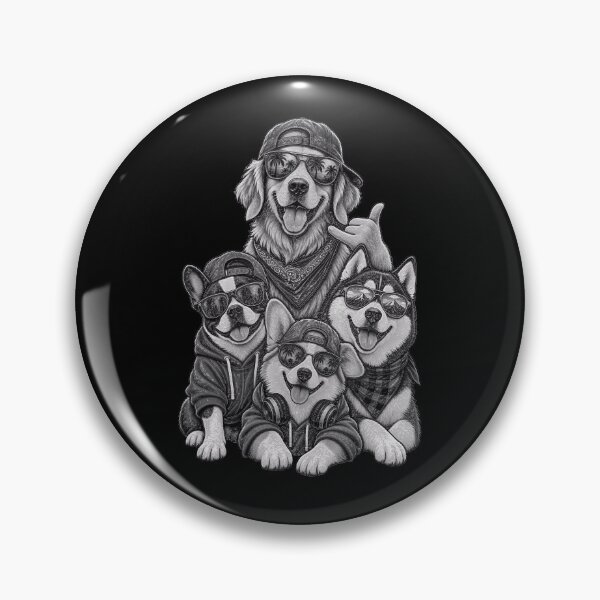 Item preview, Cool Dog Squad Wearing Sunglasses and Hoodies designed and sold by AhmedZouita.