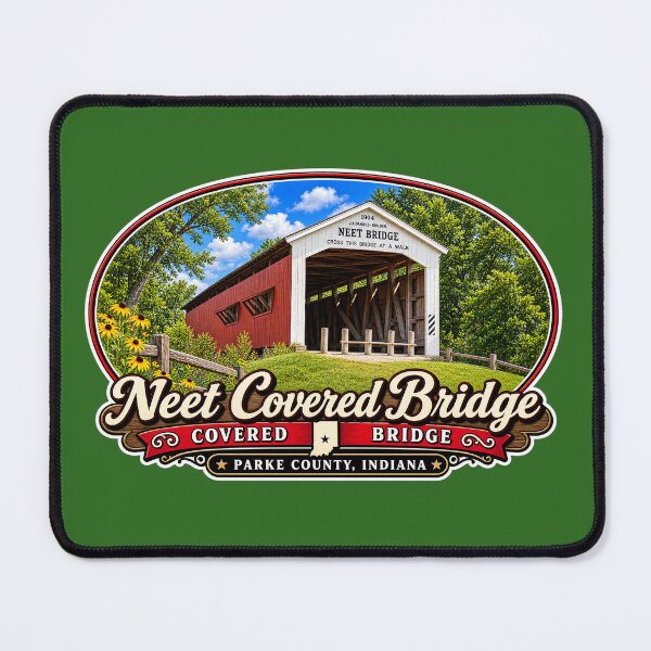 Item preview, Neet Covered Bridge - Americana Series designed and sold by gotucoveredart.