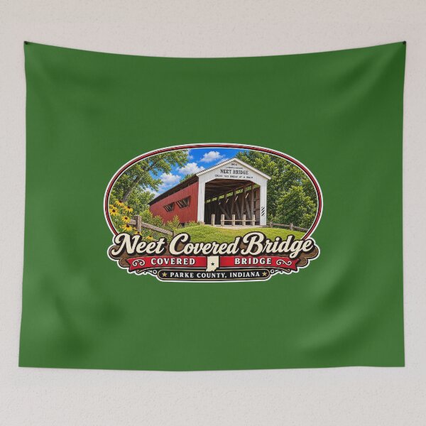 Item preview, Neet Covered Bridge - Americana Series designed and sold by gotucoveredart.