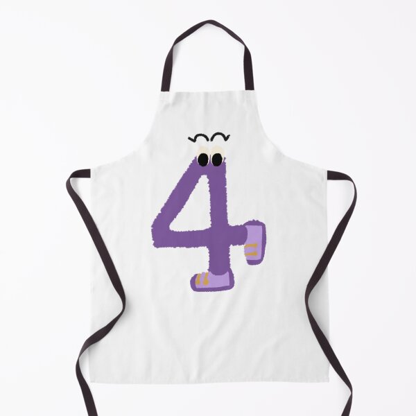 Item preview, Hand drawn purple number four with shoes  designed and sold by Tanapan2529.