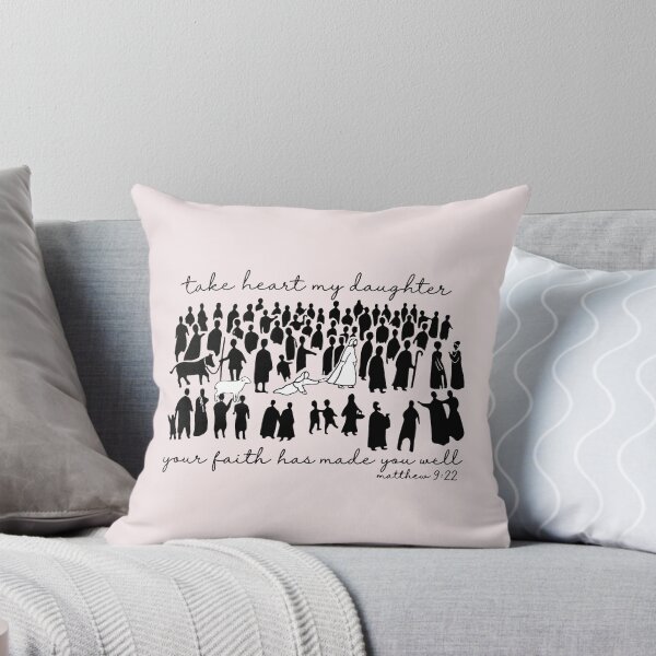 Item preview, Take Heart My Daughter Jesus Bleeding Woman Faith Graphic designed and sold by AnhaPhysic.