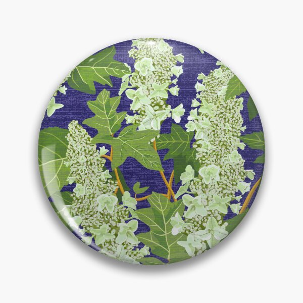 Item preview, Oak Leaf Hydrangea on Navy designed and sold by vinpauld.
