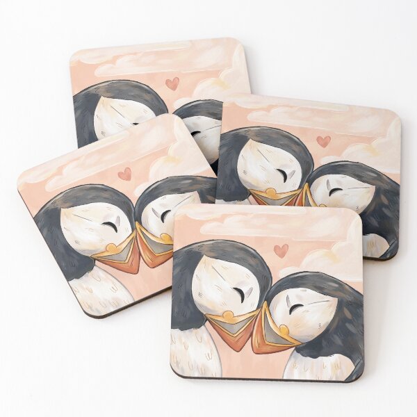 Item preview, Romantic Puffin Couple designed and sold by Melissa Jan.