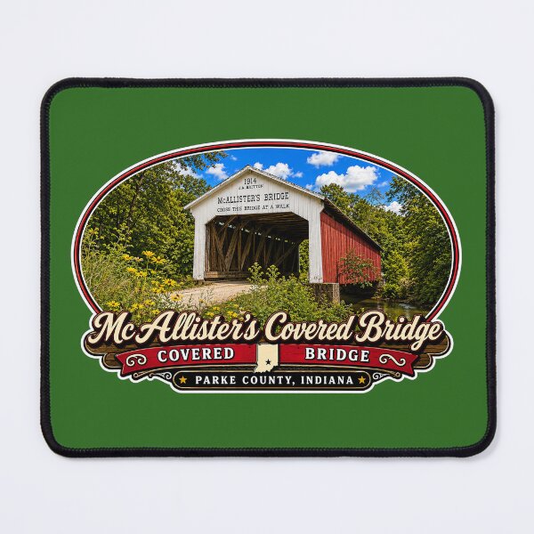 Item preview, McAllister's Covered Bridge - Americana Series designed and sold by gotucoveredart.