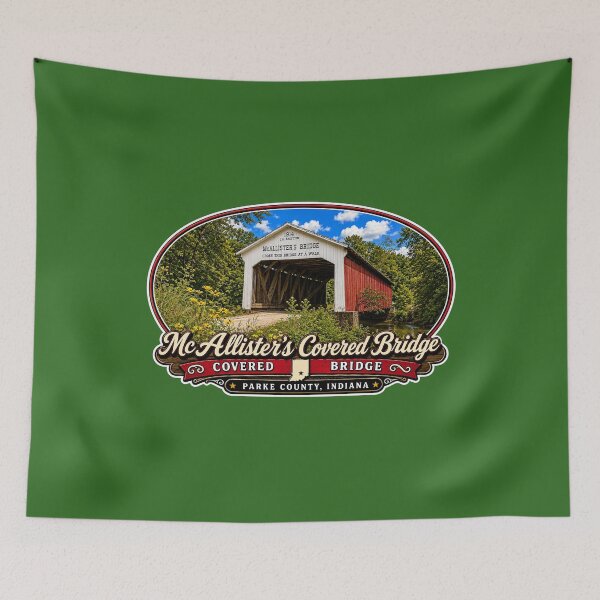 Item preview, McAllister's Covered Bridge - Americana Series designed and sold by gotucoveredart.