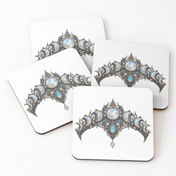 Item preview, Bejewelled Ornate Gothic Moon Phases designed and sold by Based-Bear.