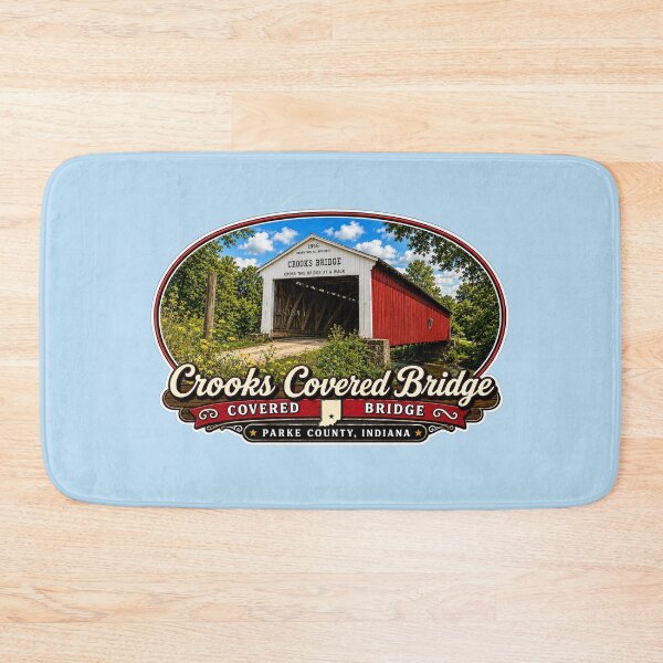 Item preview, Crook's Covered Bridge - Americana Series designed and sold by gotucoveredart.