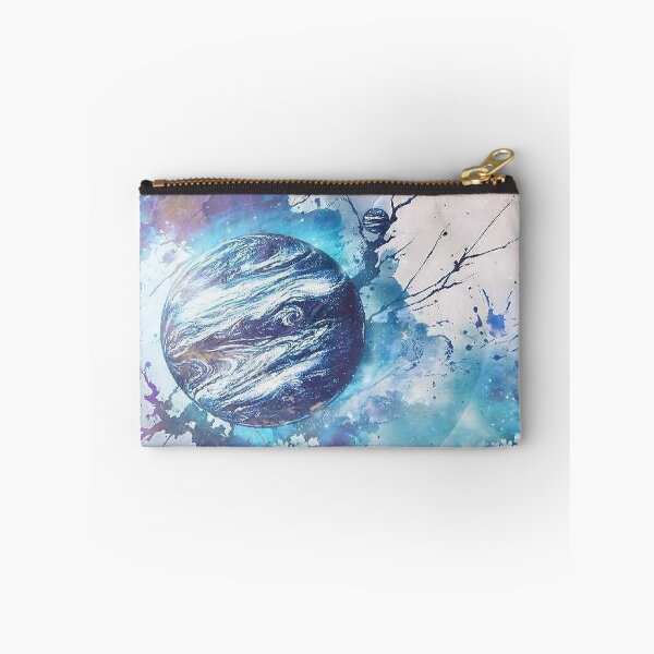 Item preview, Ethereal Blue Planet - Watercolor Galaxy Bloom designed and sold by Alcyone-Blue.